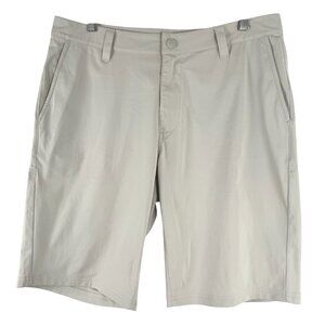 Rhone Commuter Shorts Mens Size 33‎ Beige Golf Polyester Solid SS-2056